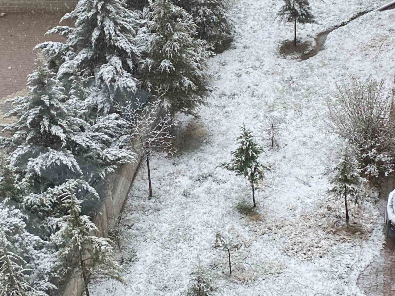 Kulu’da kar yağışı etkili oldu