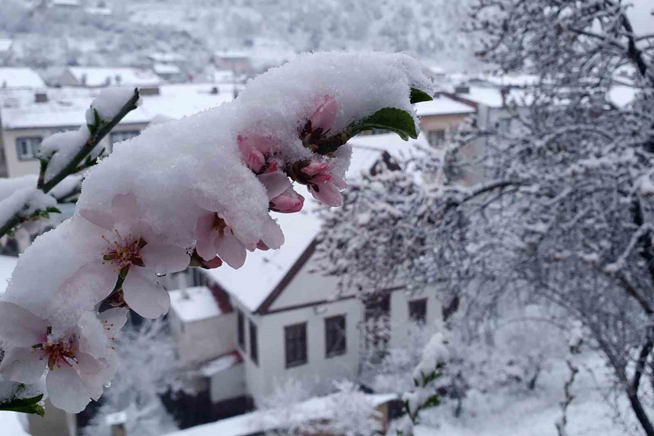 Gümüşhane’de kar yağışı etkili oluyor