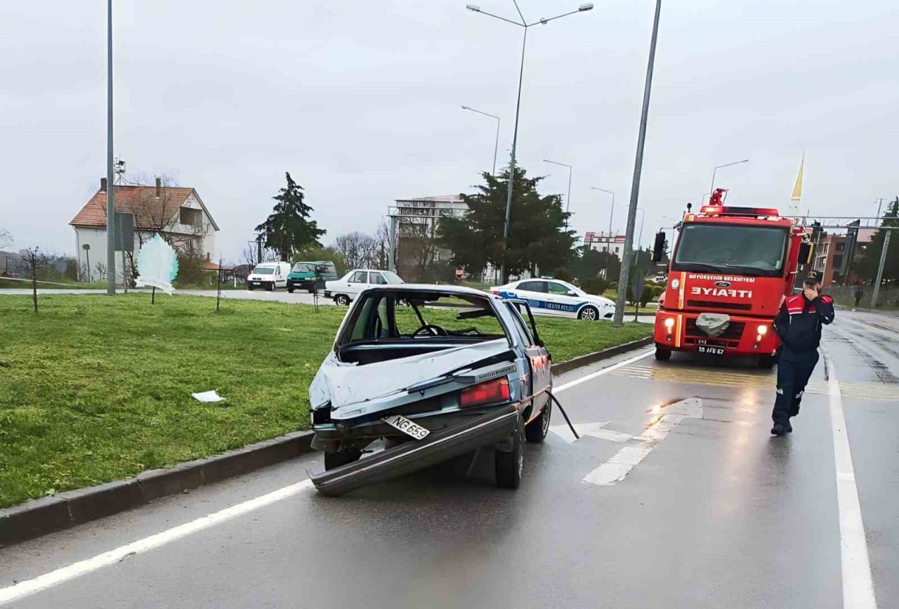 Samsun’da trafik kazası: 2 yaralı