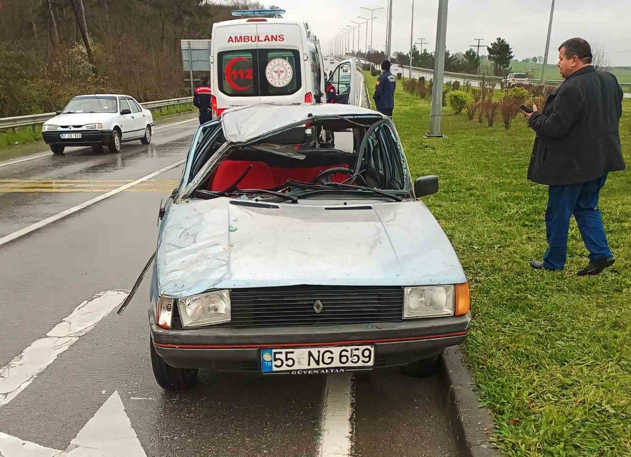 Samsun’da trafik kazası: 2 yaralı