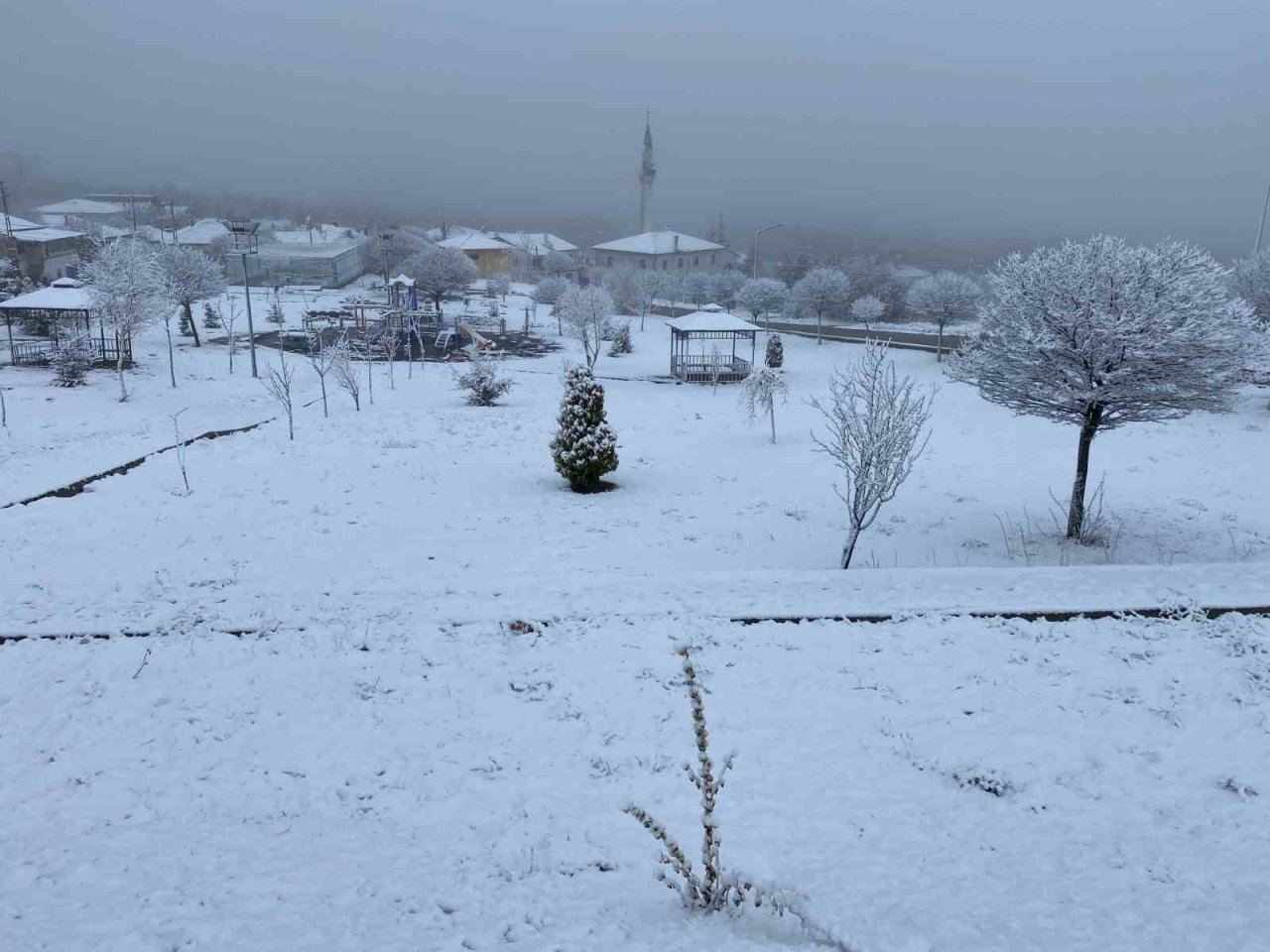 Yozgat’ta kar yağışı etkili oldu