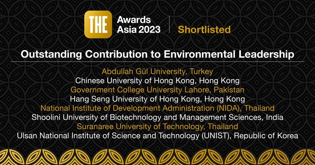 Abdullah Gül Üniversitesi, Times Asya 2023 ödüllerinde finalist oldu