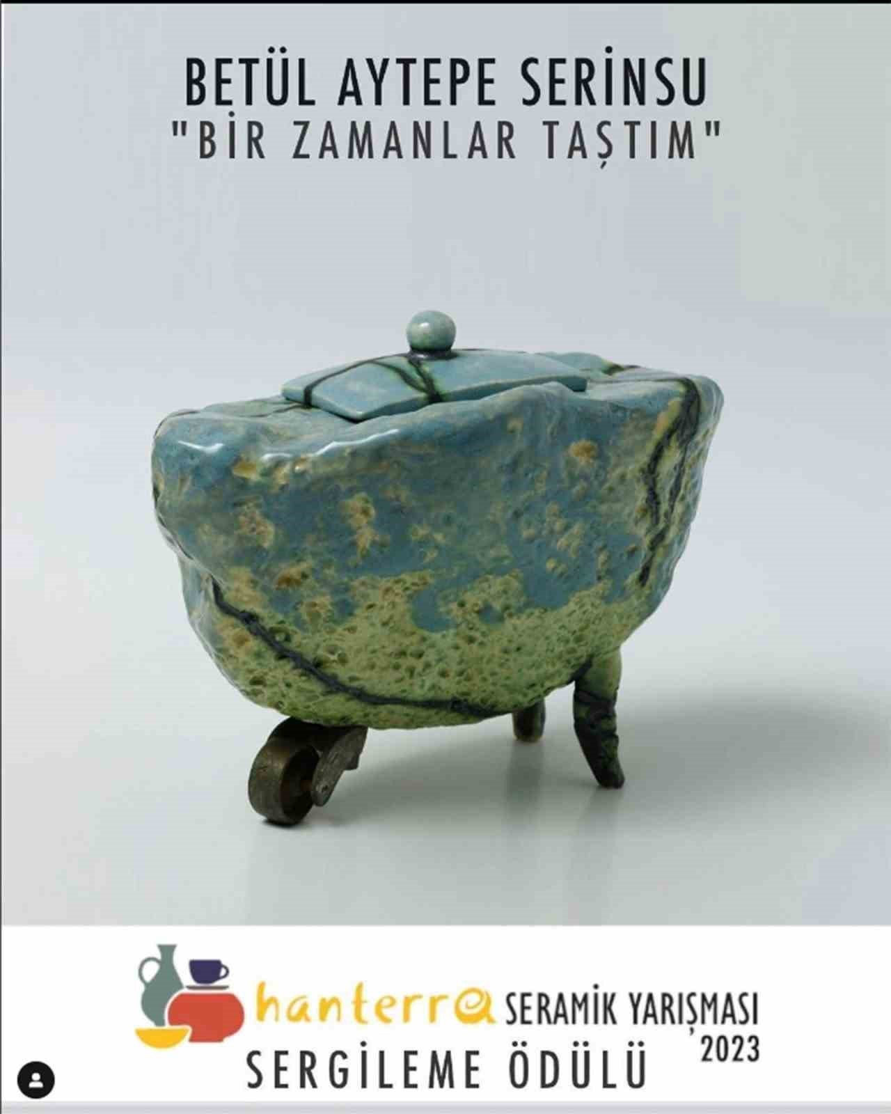 Seramik yarışması ödülü NEVÜ’nün