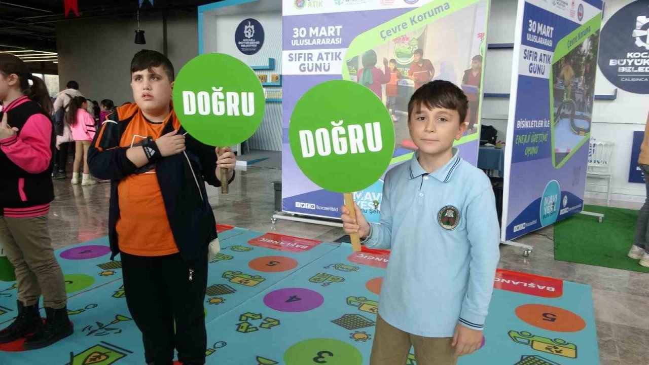 Minikler sıfır atık konusunu eğlenerek öğrendi