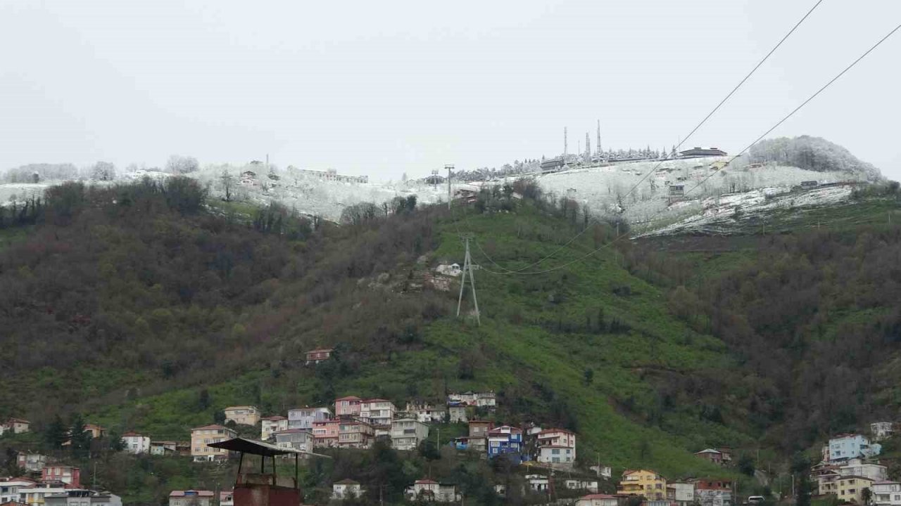 Ordu’da Mart ayının son günlerinde kar güzelliği