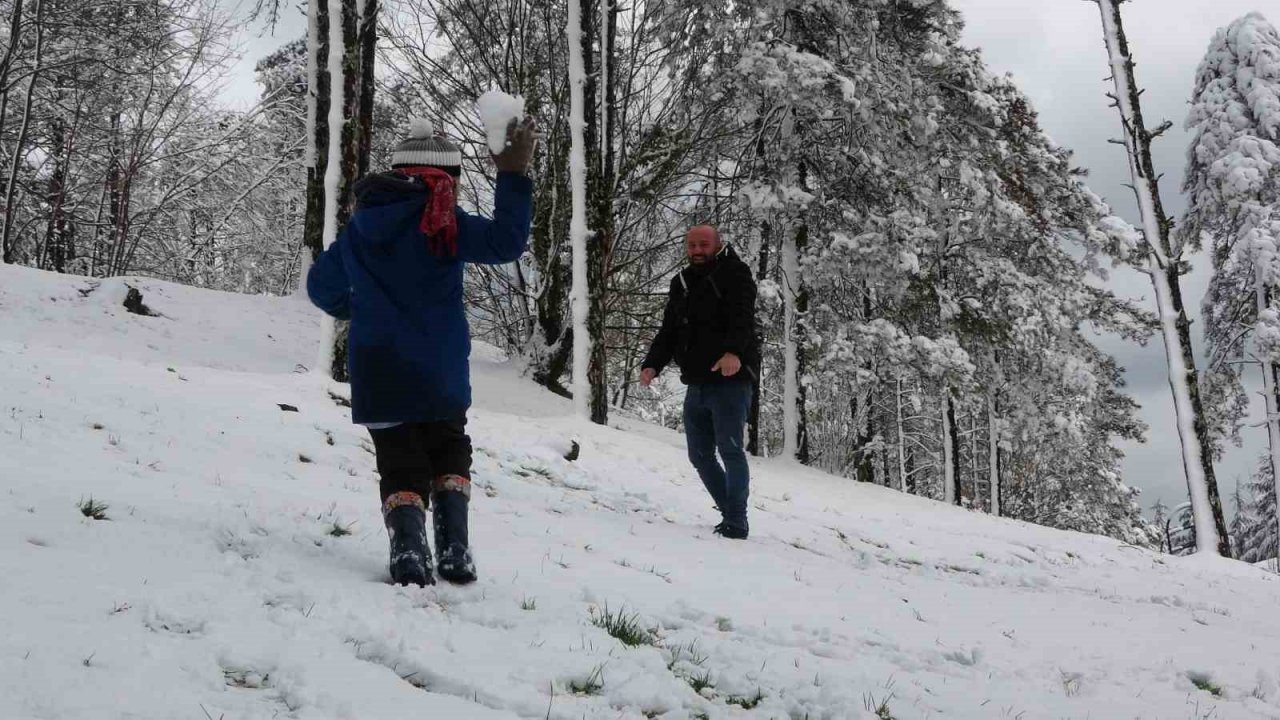 Ordu’da Mart ayının son günlerinde kar güzelliği