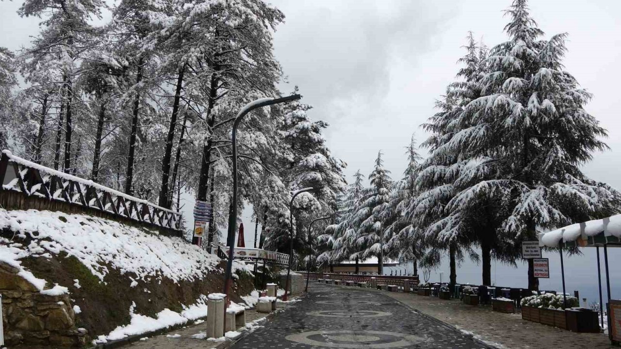 Ordu’da Mart ayının son günlerinde kar güzelliği