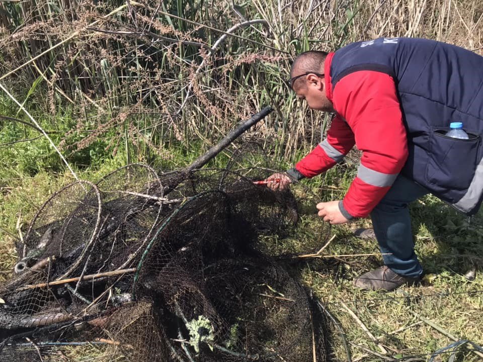 Didim’de kaçak yakalanan balıklar suya geri bırakıldı