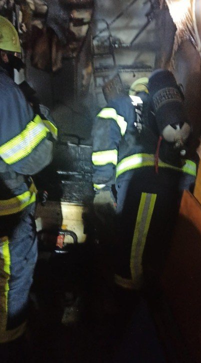 Kolejde çıkan yangında tahliye edilen öğrenciler evlerine gönderildi