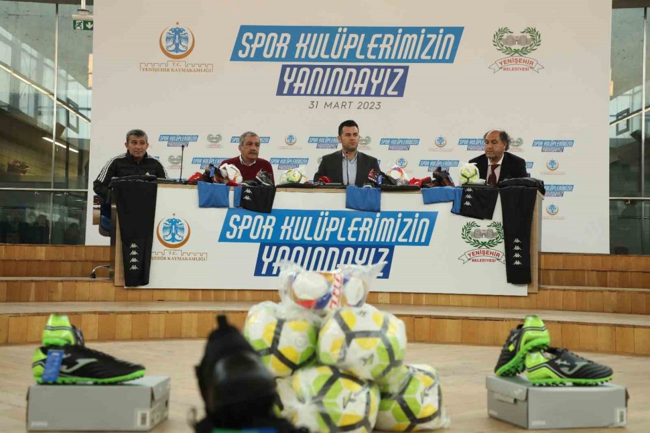 Yenişehir’den amatör spor kulüplerine destek