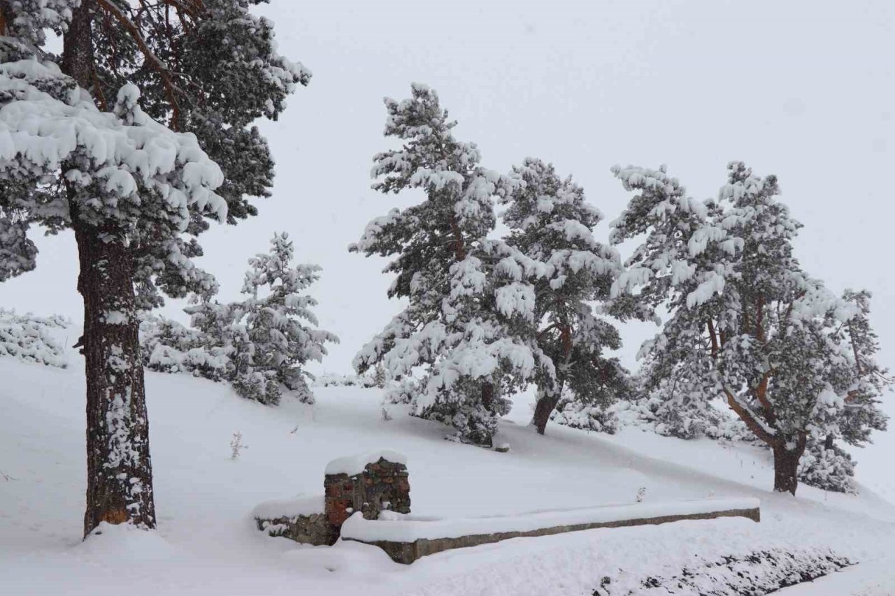 Kar kalınlığı 40 santimetreye ulaştı