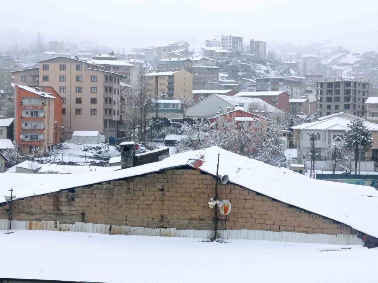 Hakkari’de kar yağışı