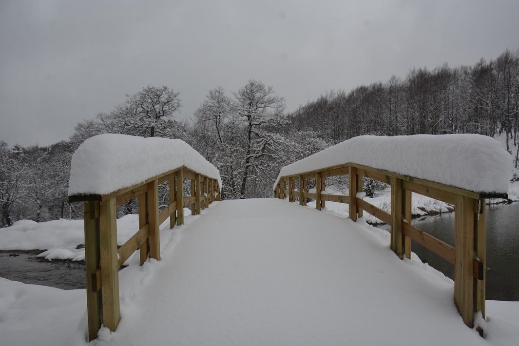 Göktepe Yaylasındaki kar manzaraları görenleri mest ediyor