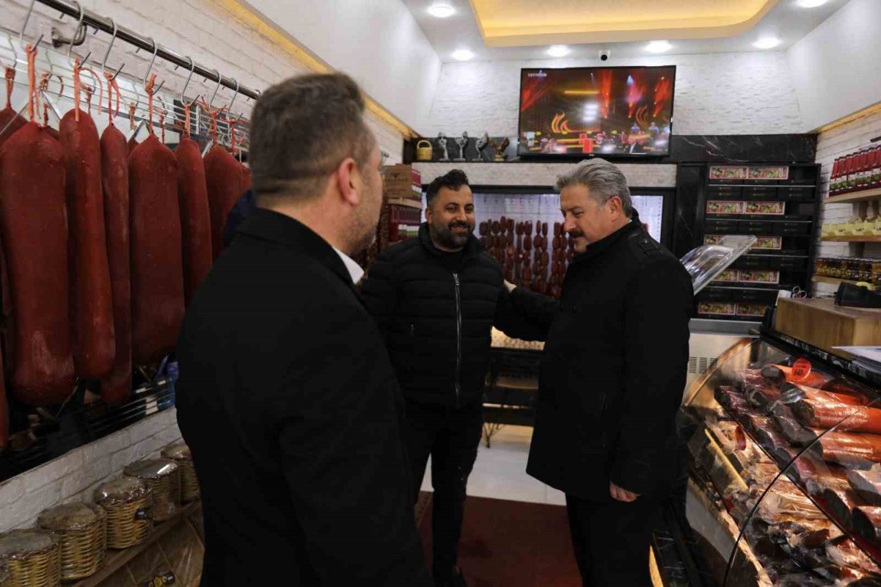 Başkan Palancıoğlu’ndan esnaf ziyareti