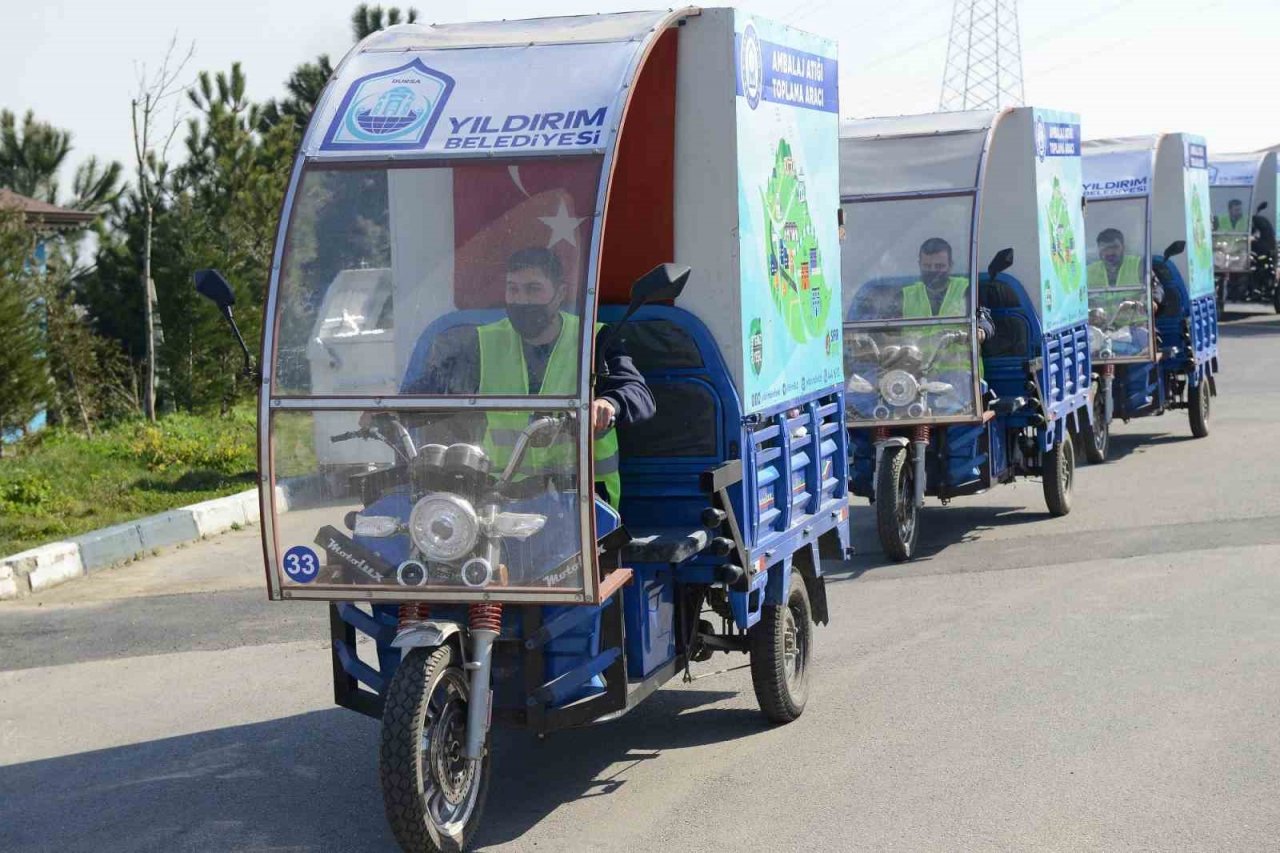 Yıldırım’da 100 bin kilo atık dönüşüme kazandırıldı