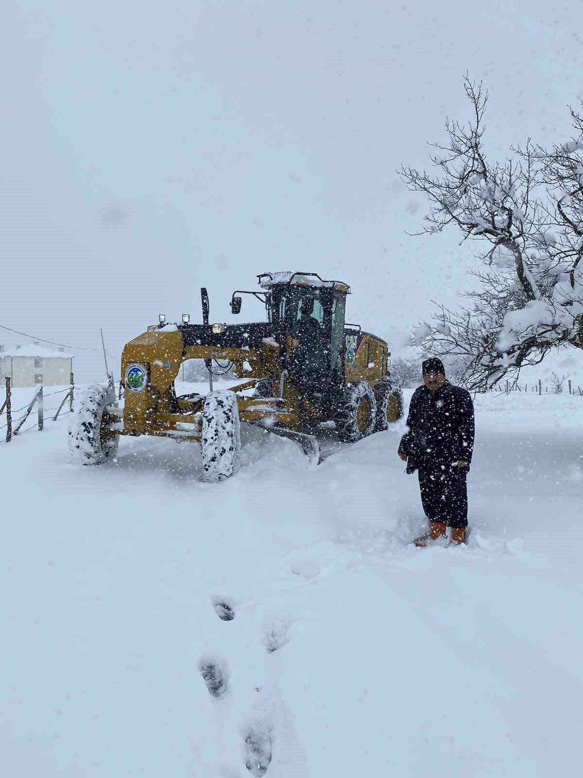 Giresun yaylalarında karla mücadele