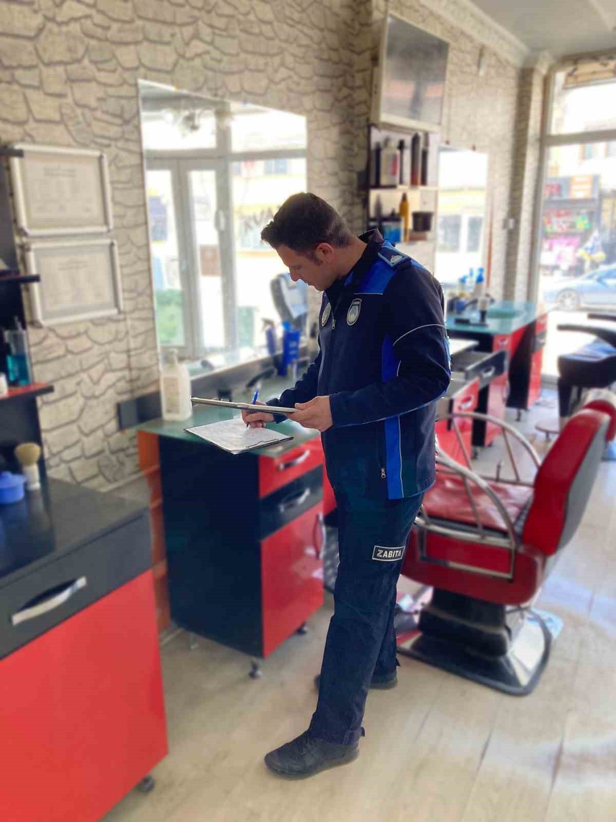 İnegöl’de berberlere denetim