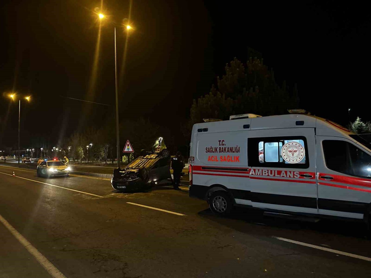 Nevşehir’de kontrolden çıkan otomobil takla attı: 1 yaralı