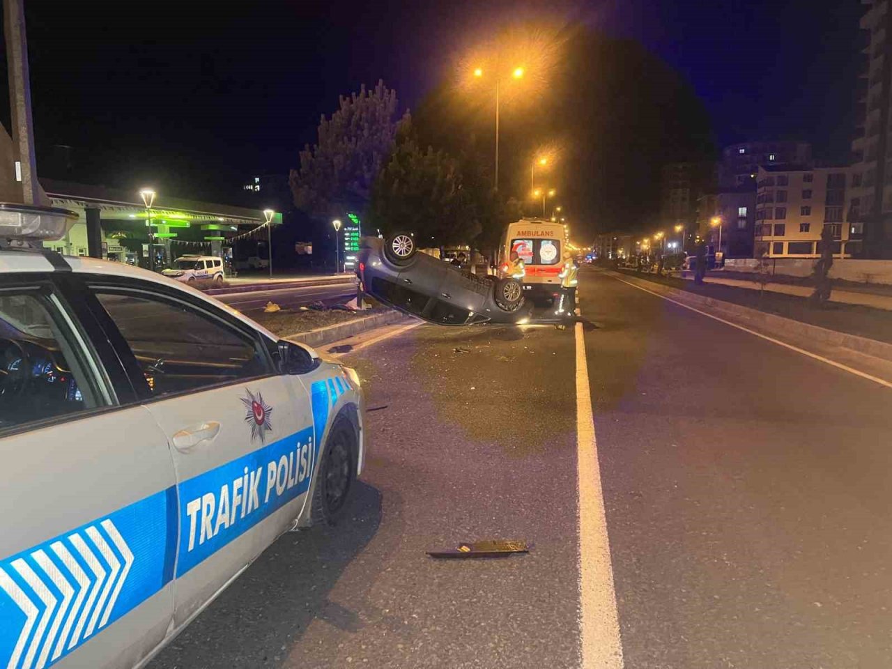 Nevşehir’de kontrolden çıkan otomobil takla attı: 1 yaralı
