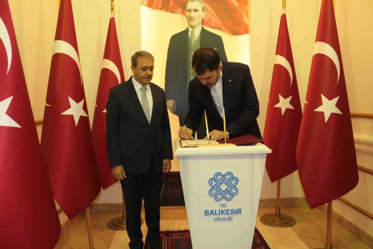 Çevre, Şehircilik ve İklim Değişikliği Bakanı Murat Kurum Balıkesir’de