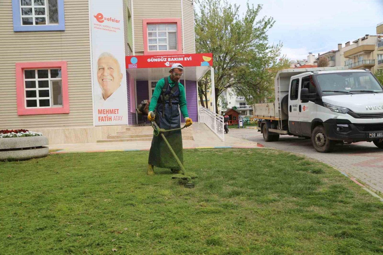 Efeler Belediyesi’nin gündüz bakımevleri bahara hazırlanıyor