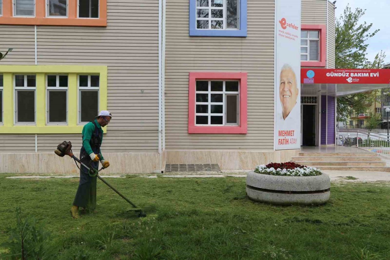 Efeler Belediyesi’nin gündüz bakımevleri bahara hazırlanıyor