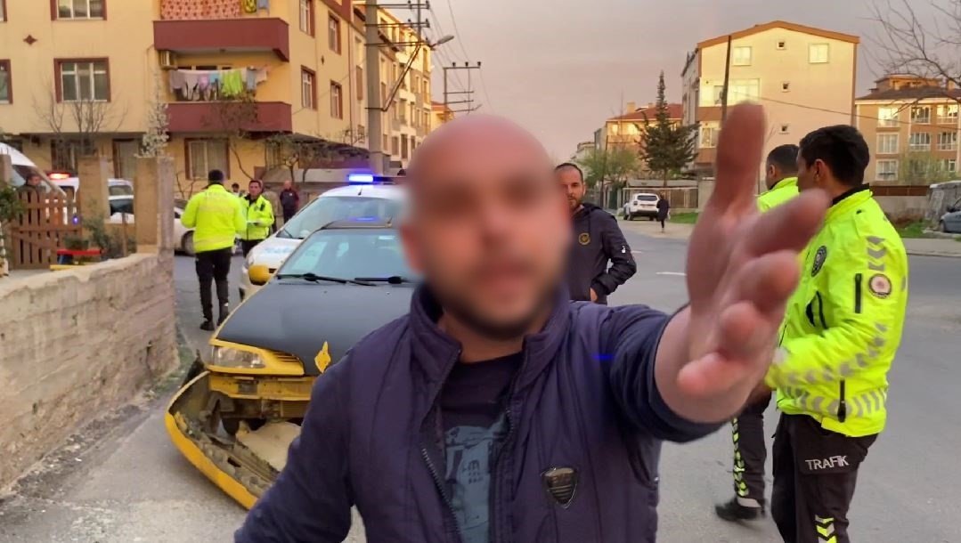 Kaza yapan sürücüden muhabire şoke eden sözler: "Git başka açıdan çek, rüşvet mi istiyorsun benden"