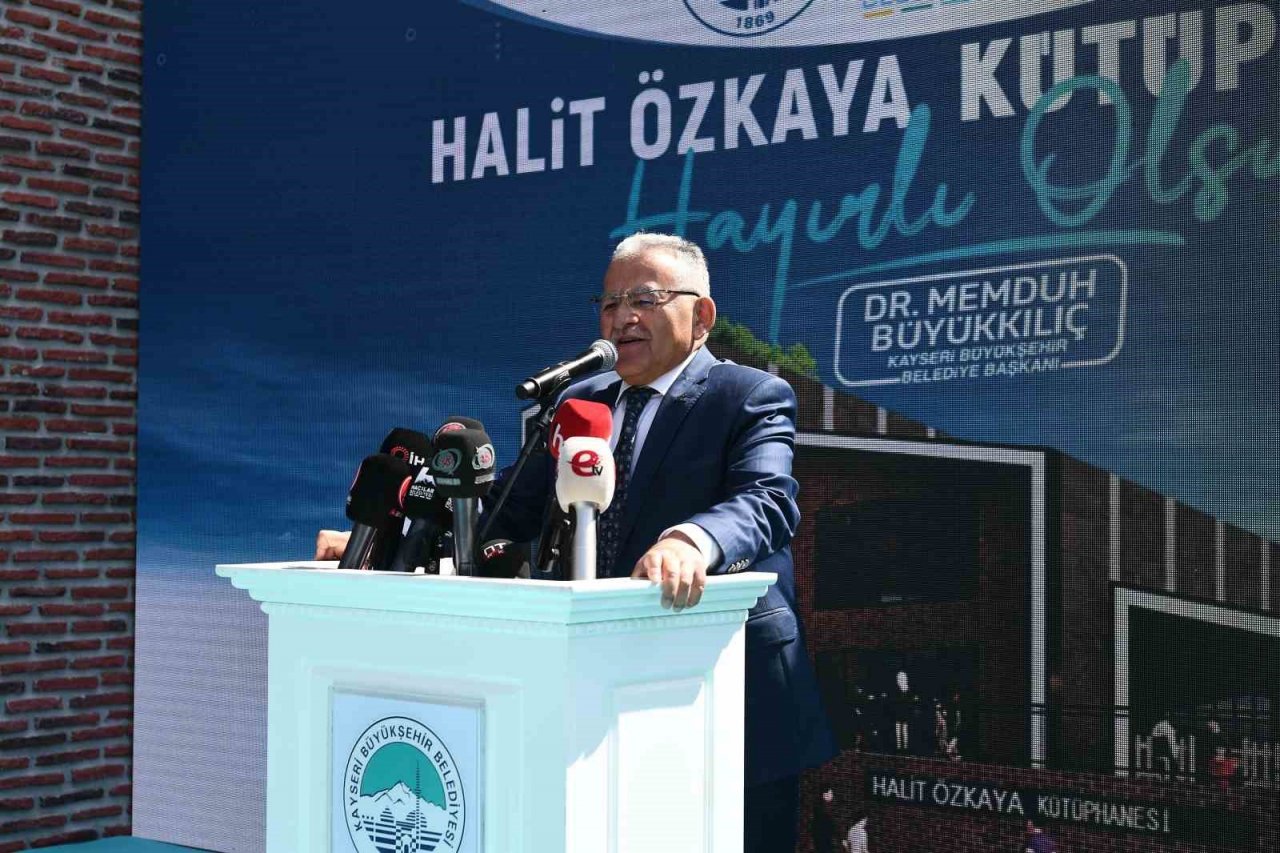 Başkan Büyükkılıç, 10’uncu kütüphaneyi açtı, yeni kütüphanelerin müjdesini verdi