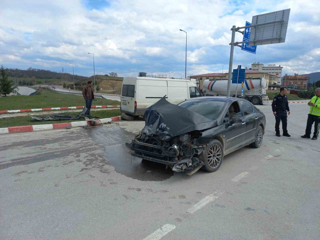 Samsun’da trafik kazası: 2 yaralı