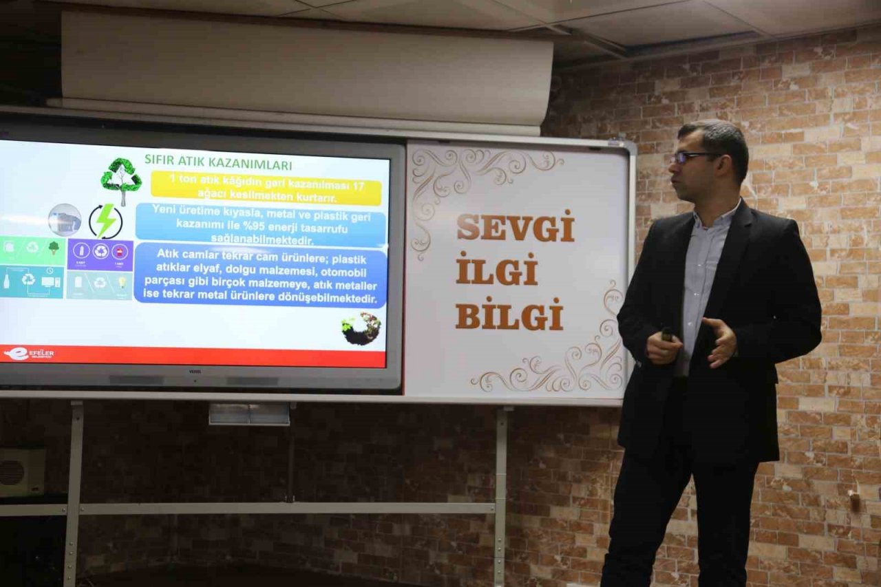 Efeler Belediyesi’nden öğrencilere ’sıfır atık’ eğitimi