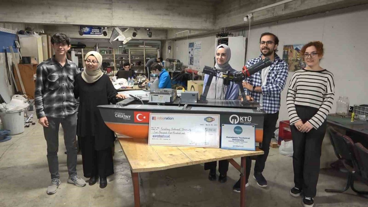 KTÜ-Ortahisar Creatiny RoboTeam Takımı ABD’de düzenlenen yarışmada dünya 2.’si oldu