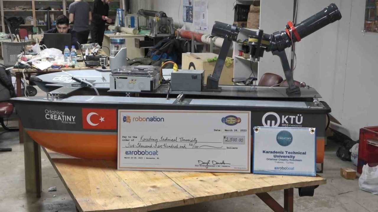 KTÜ-Ortahisar Creatiny RoboTeam Takımı ABD’de düzenlenen yarışmada dünya 2.’si oldu