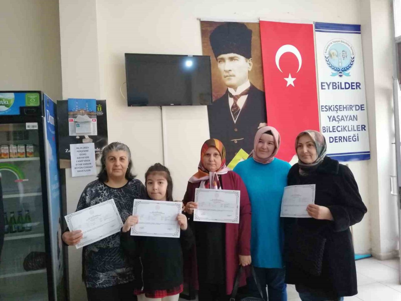 ‘Mantar Yetiştiriciliği’ kursuna katılan 40 kursiyer törenle sertifikalarını aldılar