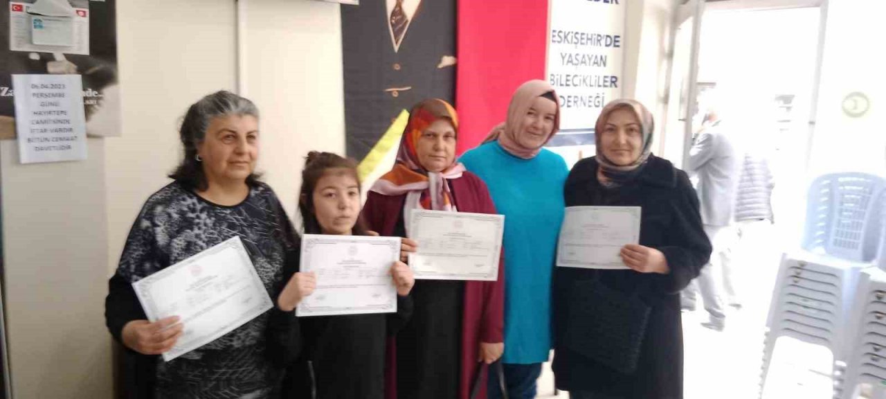 ‘Mantar Yetiştiriciliği’ kursuna katılan 40 kursiyer törenle sertifikalarını aldılar