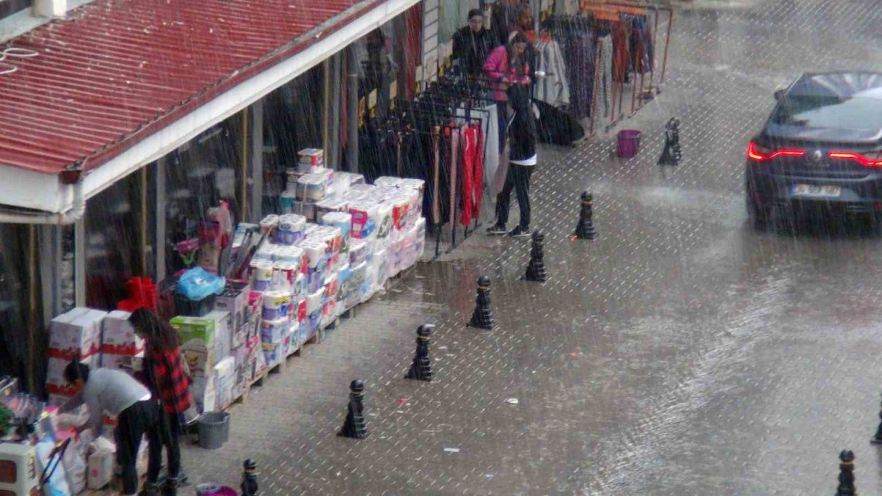 Muğla’da yağmur ve dolu yağışı