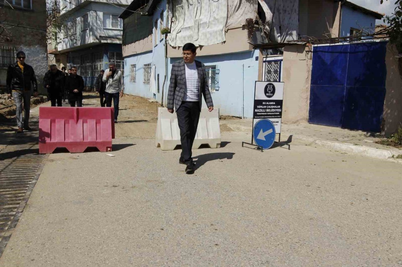 Nazilli Belediyesi Pınarbaşı Mahallesi’ndeki yol çalışmasını tamamladı