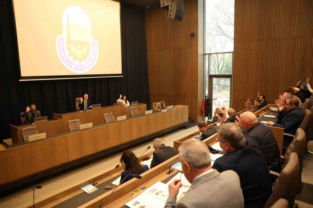 İnegöl Belediyesi’nde nisan ayı meclis toplantısı yapıldı