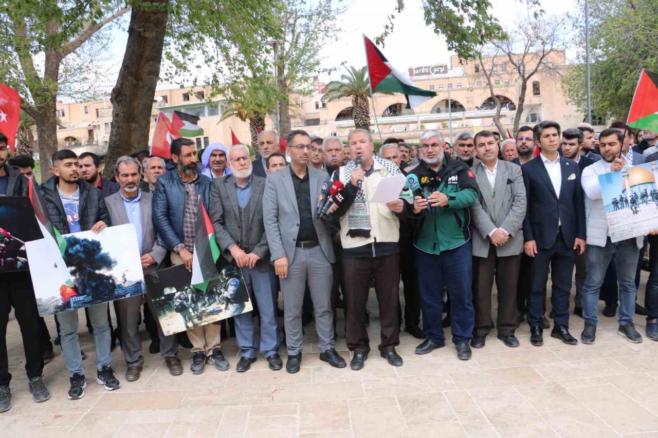 İsrail’in Mescid-i Aksa’ya yönelik saldırıları Şanlıurfa’da kınandı