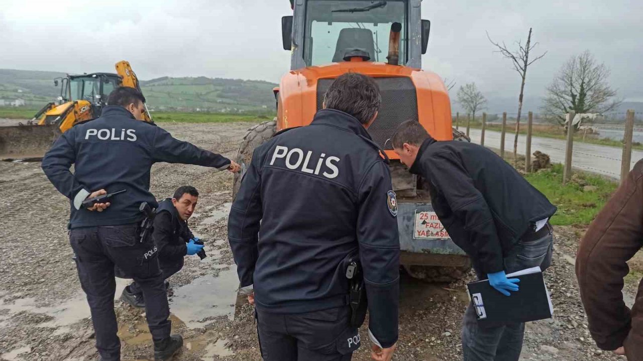 İs makinesinden mazot hırsızlığı