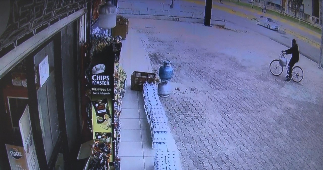 Antalya’da bisikletli mutfak tüpü hırsızı, esnafın korkulu rüyası oldu
