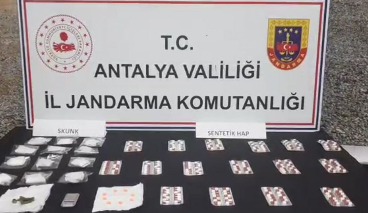 Antalya’da jandarmadan uyuşturucu operasyonu