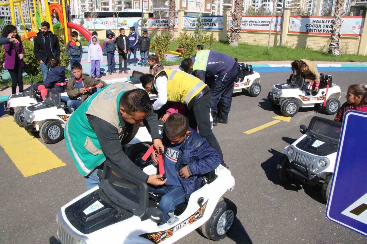 Haliliye’de çocuklara trafik bilincini aşılanıyor