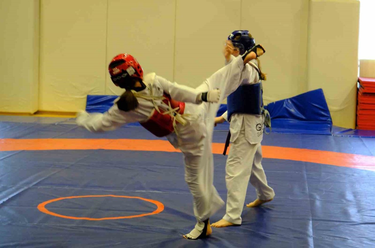 Erzincan’da minik tekvandocular yetişiyor