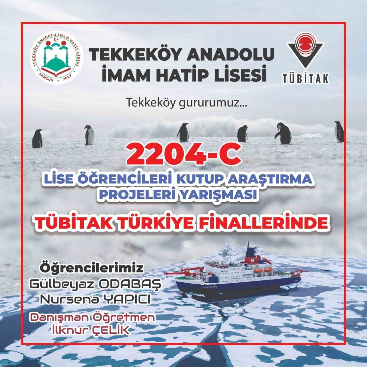 Tekkeköy Anadolu İmam Hatip Lisesi Türkiye finallerinde