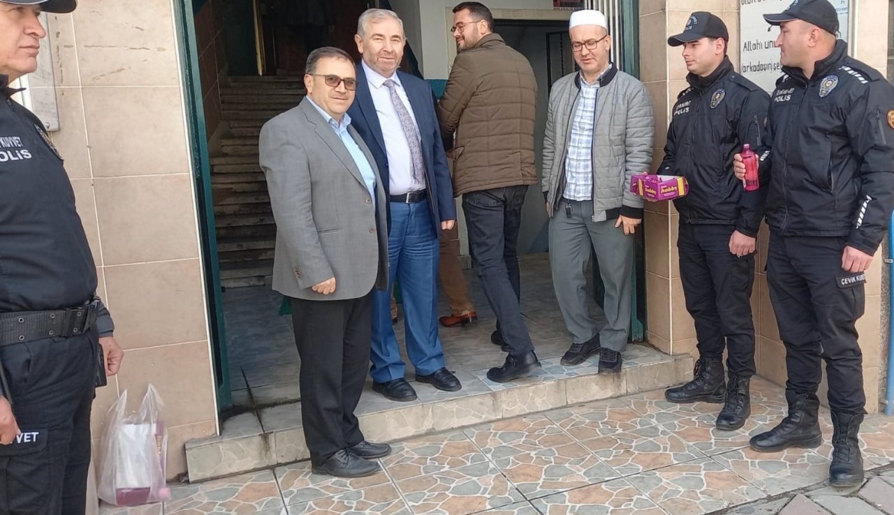 Edremit’te Polis Haftası kutlamaları kapsamında mevlit okutuldu