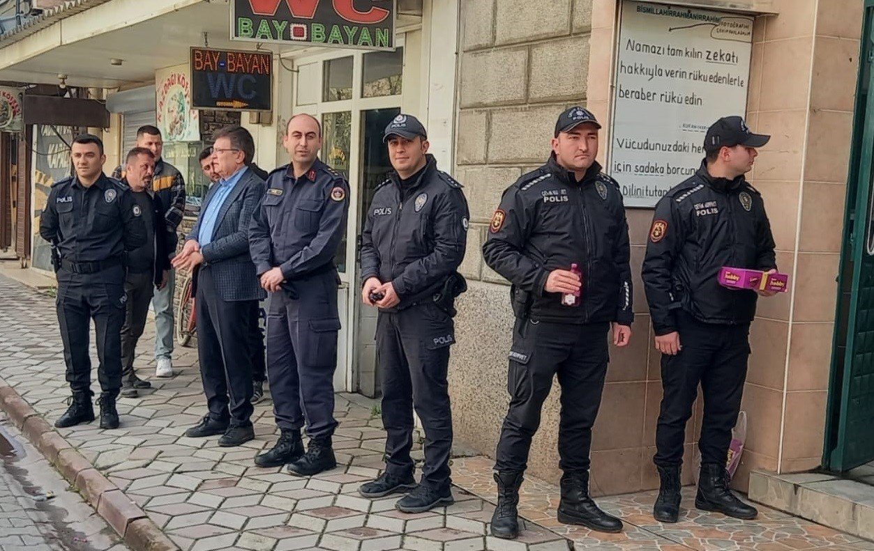 Edremit’te Polis Haftası kutlamaları kapsamında mevlit okutuldu
