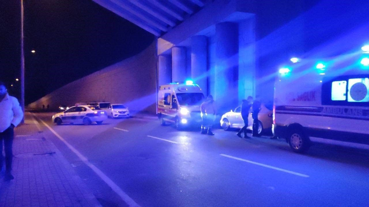 Ticari takside silahla vurulmuş halde bulundu