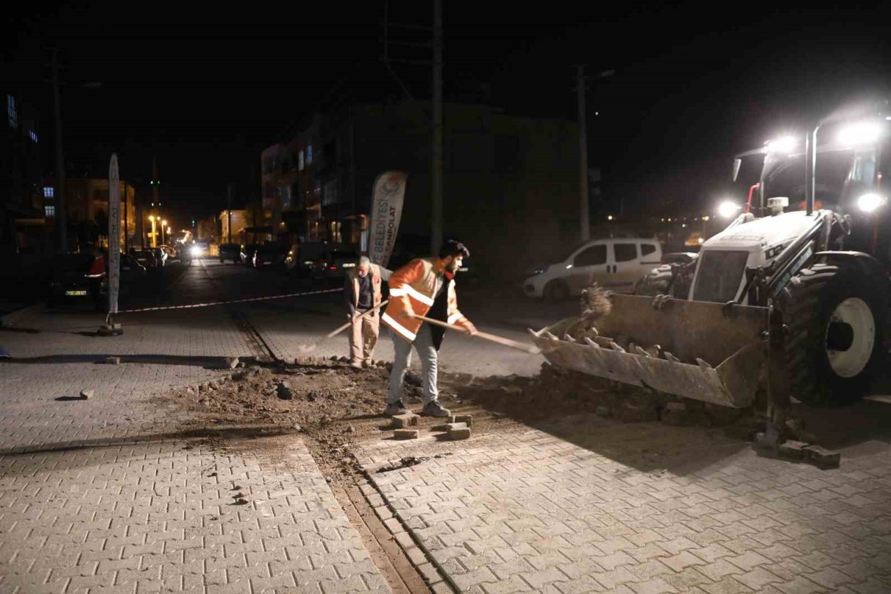 Haliliye’de üstyapı çalışmaları ile yollar daha konforlu