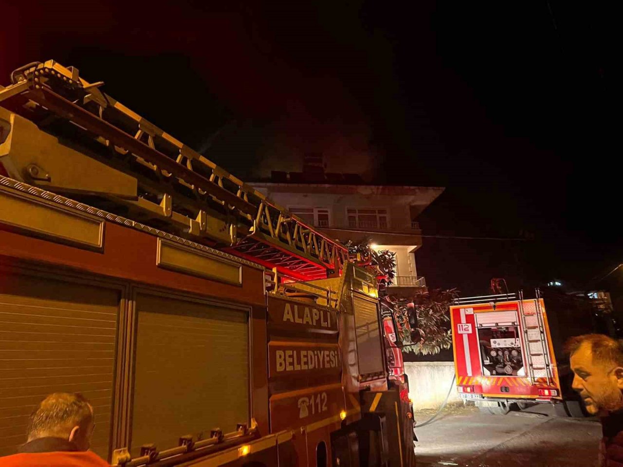 Alaplı’da baca yangını korkuttu