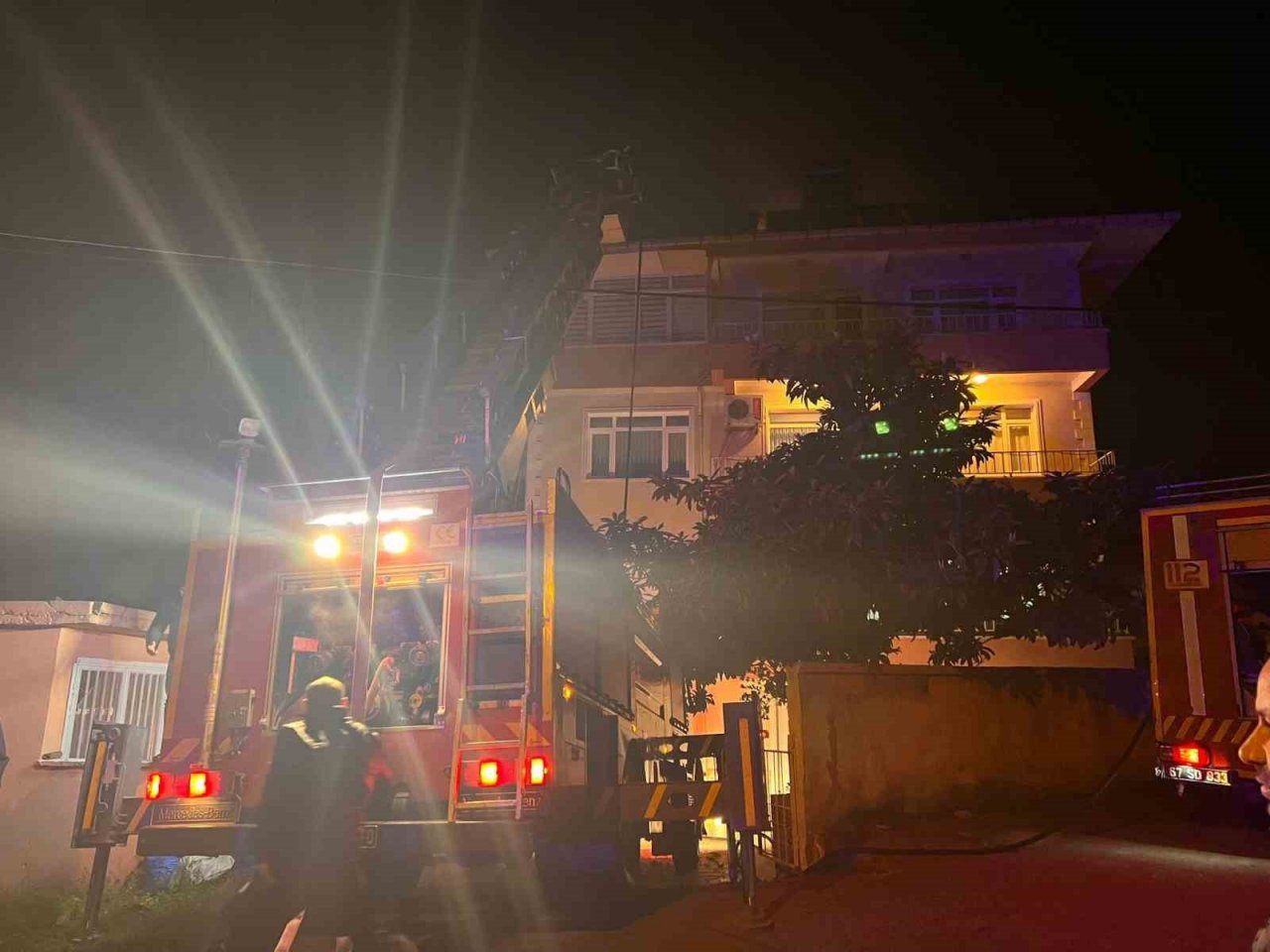 Alaplı’da baca yangını korkuttu